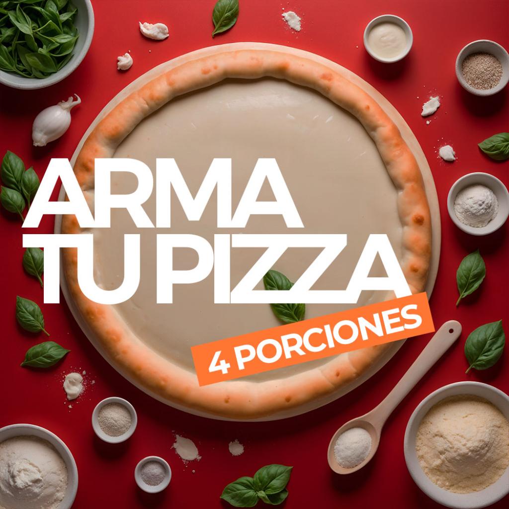 Arma Tu Pizza Personal 4 Porciones - Carmela Pizzería